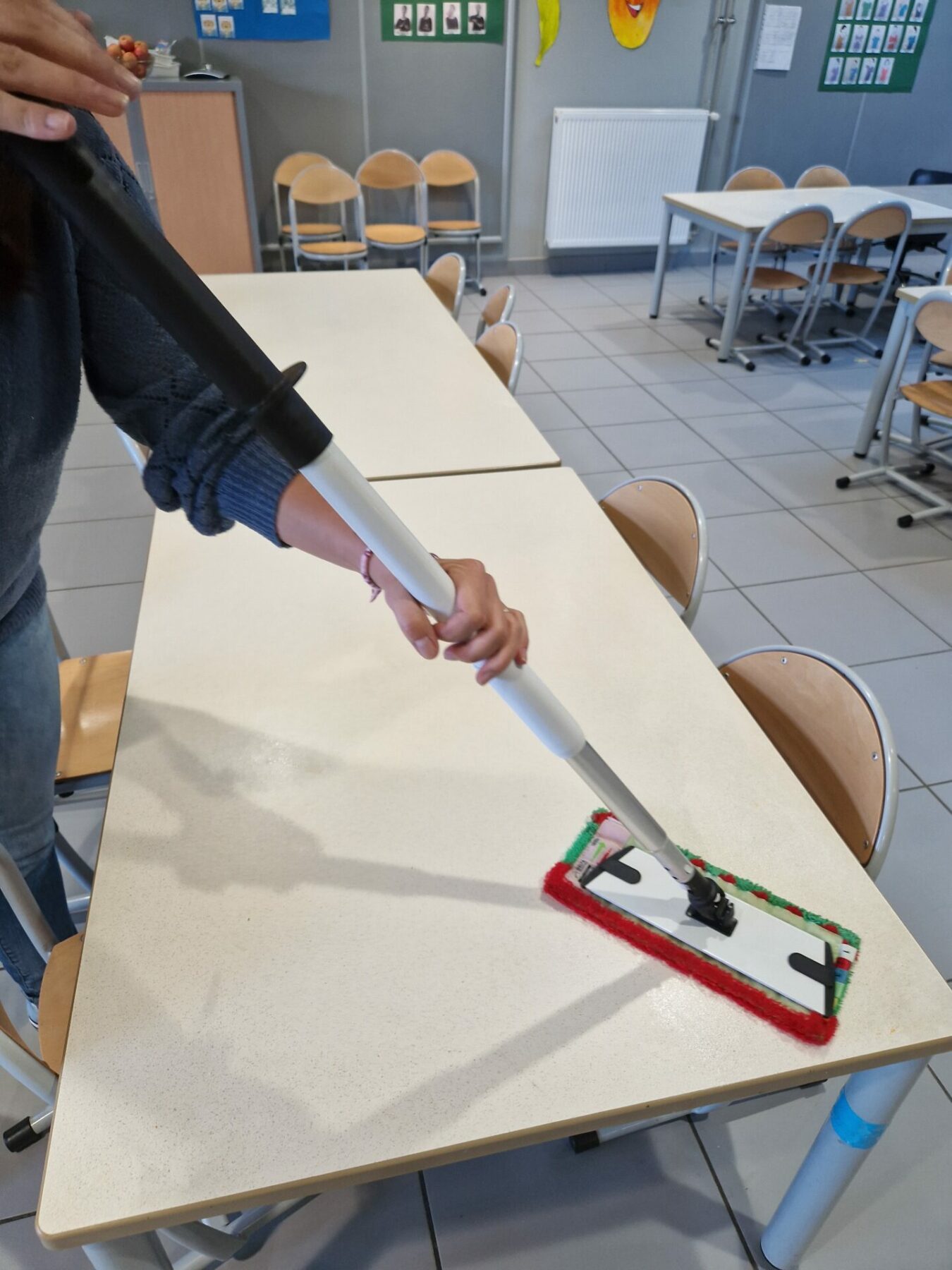 nettoyage de la table