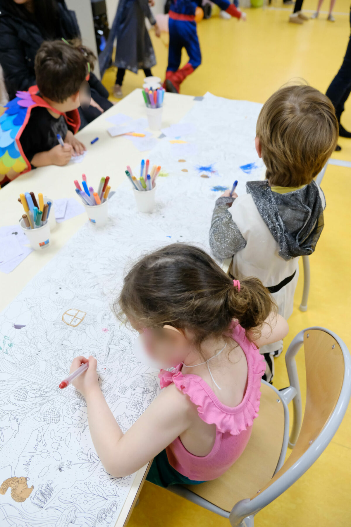 fresque de coloriage