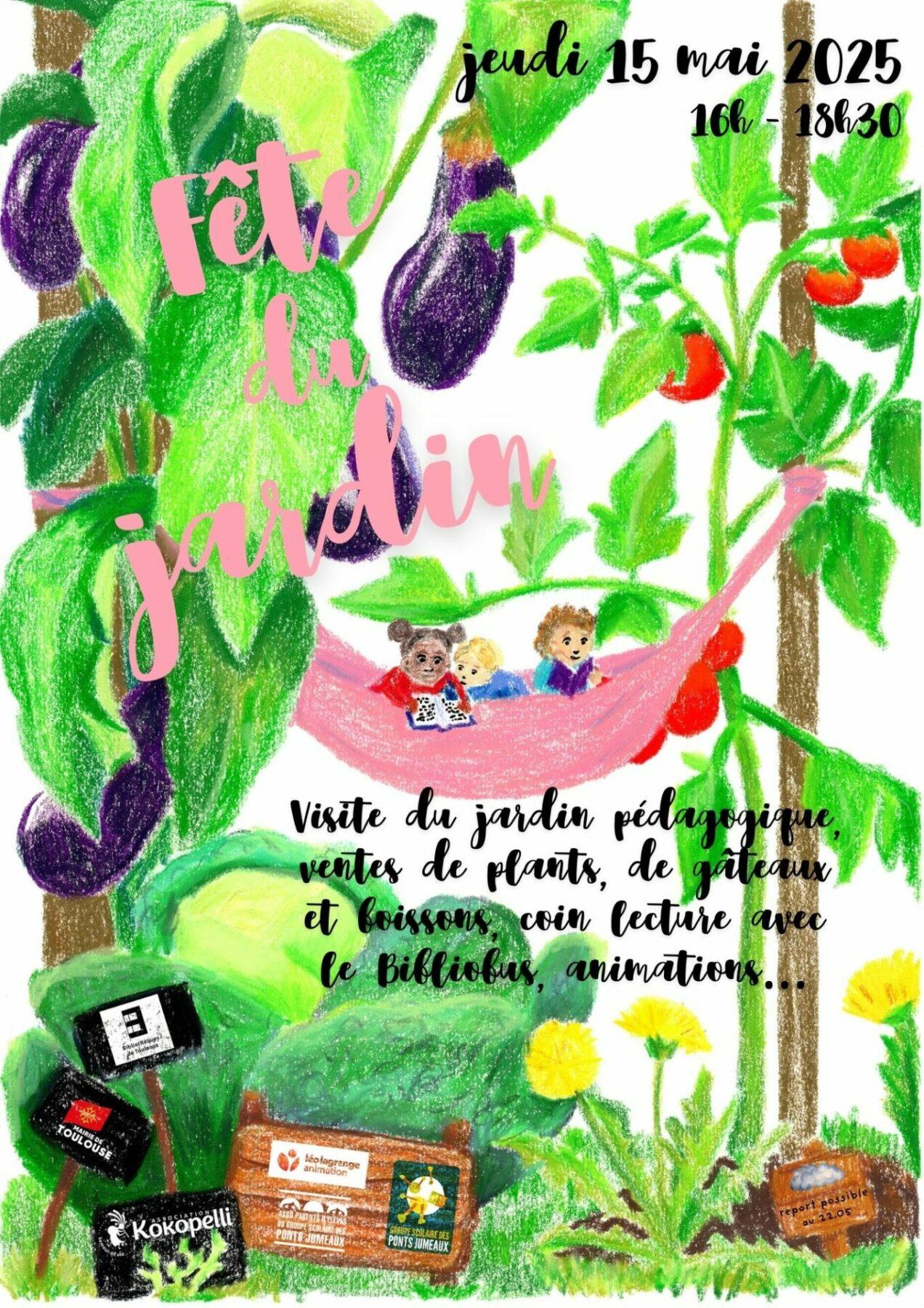 affiche fête du jardin 2025